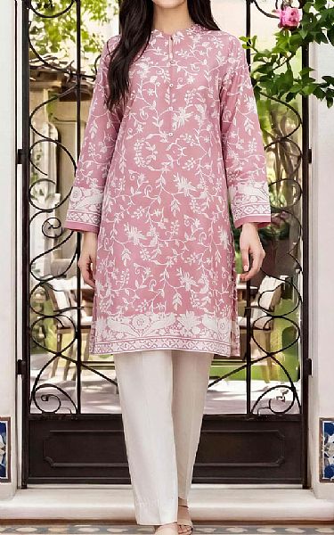 Limelight Pink Lawn Kurti | Pakistani Lawn Dress in USA- Image 1