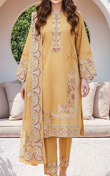 Limelight Sand Gold Lawn Suit | Pakistani Lawn Dress in USA- Image 1