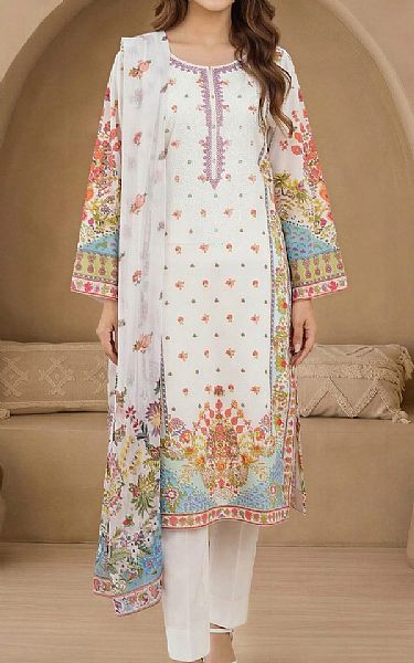 Limelight White Lawn Suit | Pakistani Lawn Dress in USA- Image 1