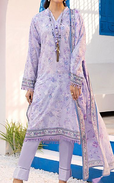 Lsm Lilac Lawn Suit | Pakistani Lawn Dress in USA- Image 1