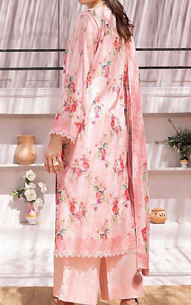 Lsm Rose Pink Lawn Suit | Pakistani Lawn Dress in USA- Image 2