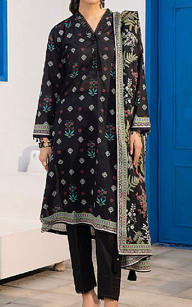 Lsm Black Lawn Suit | Pakistani Lawn Dress in USA- Image 1