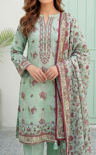 Lsm Mint Green Lawn Suit | Pakistani Lawn Dress in USA- Image 2