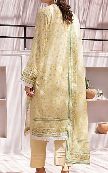 Lsm Cream Lawn Suit | Pakistani Lawn Dress in USA- Image 2