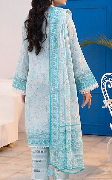 Lsm Sky Blue Lawn Suit | Pakistani Lawn Dress in USA- Image 2