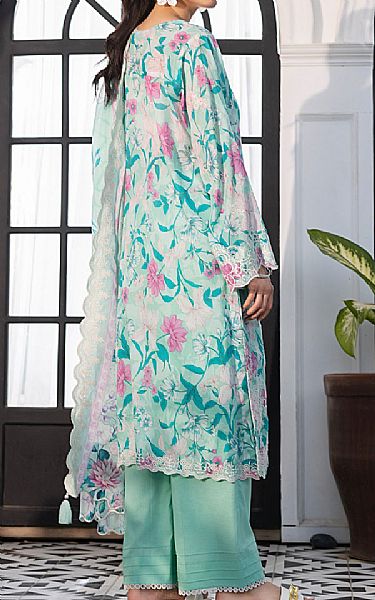 Lsm Aqua Lawn Suit | Pakistani Lawn Dress in USA- Image 2