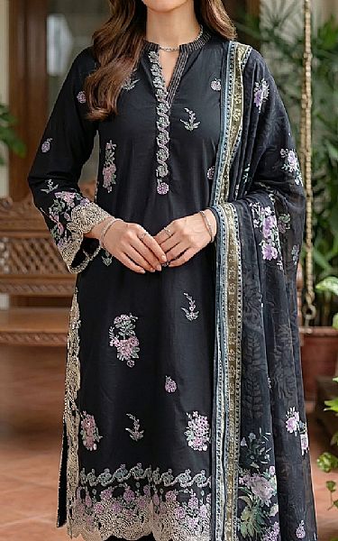 Lsm Black Lawn Suit | Pakistani Lawn Dress in USA- Image 2