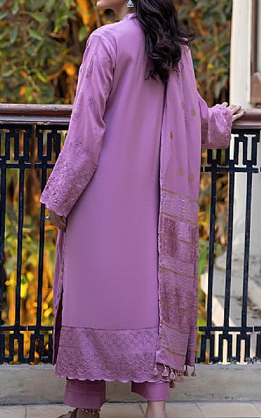 Lsm Mauve Slub Suit | Pakistani Winter Dresses- Image 2
