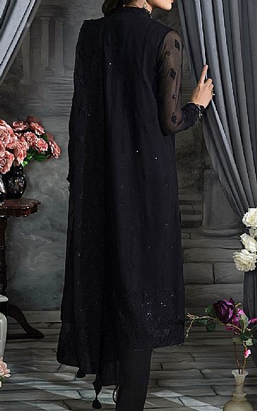 Lsm Black Chiffon Suit | Pakistani Embroidered Chiffon Dresses USA- Image 2