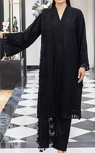 Lsm Black Lawn Suit | Pakistani Lawn Dress in USA- Image 1