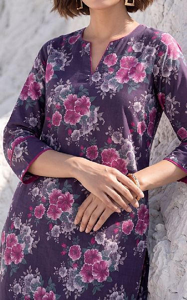Lsm Dusty Purple Lawn Suit (2 pcs) | Pakistani Lawn Dress in USA- Image 2