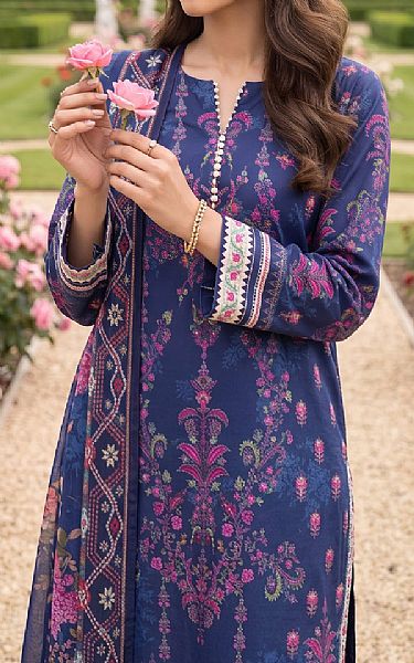 Lsm Blue Lawn Suit | Pakistani Lawn Dress in USA- Image 2