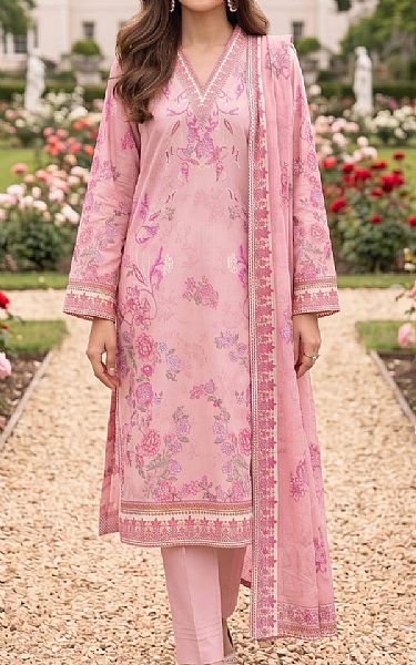 Lsm Cavern Pink Lawn Suit | Pakistani Lawn Dress in USA- Image 1