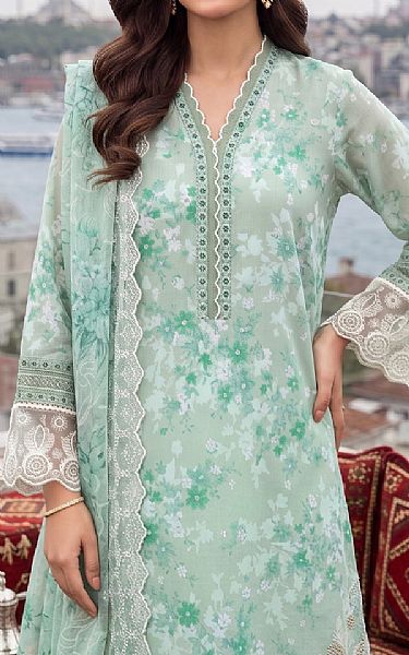Lsm Summer Green Lawn Suit | Pakistani Lawn Dress in USA- Image 2