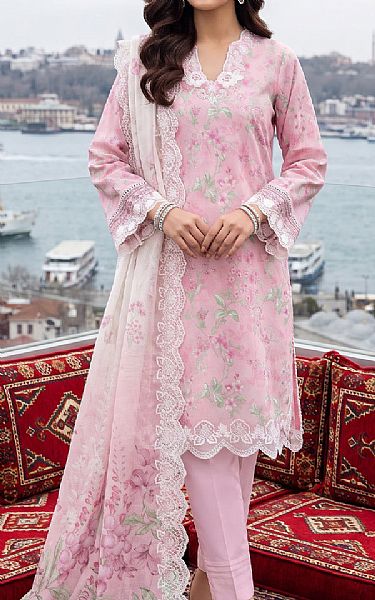 Lsm Pink Pearl Lawn Suit | Pakistani Lawn Dress in USA- Image 1