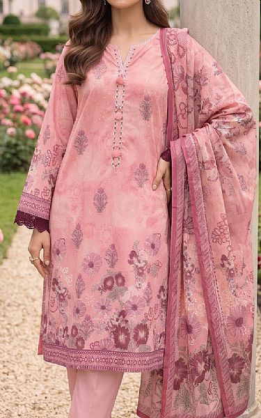 Lsm Pink Lawn Suit | Pakistani Lawn Dress in USA- Image 2
