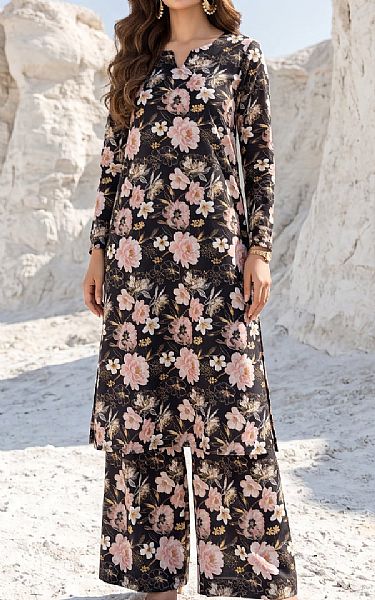 Lsm Black Lawn Suit (2 pcs) | Pakistani Lawn Dress in USA- Image 1
