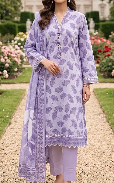Lsm Lavender Lawn Suit | Pakistani Lawn Dress in USA- Image 1