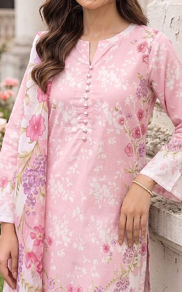 Lsm Cavern Pink/Off White Lawn Suit | Pakistani Lawn Dress in USA- Image 2