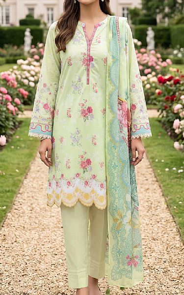 Lsm Green Mist Lawn Suit | Pakistani Lawn Dress in USA- Image 1
