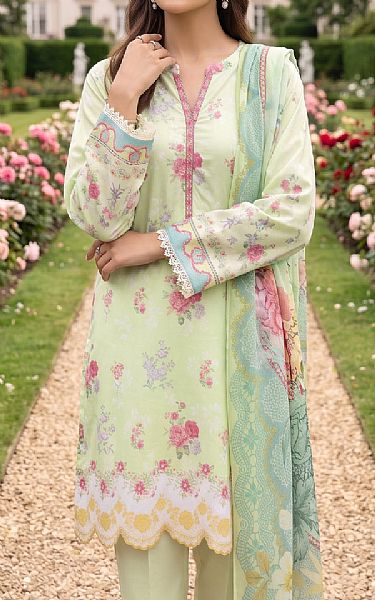 Lsm Green Mist Lawn Suit | Pakistani Lawn Dress in USA- Image 2