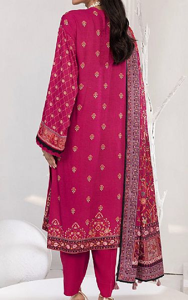 Lsm Dark Pink Cottel Suit | Pakistani Winter Dresses in USA- Image 2