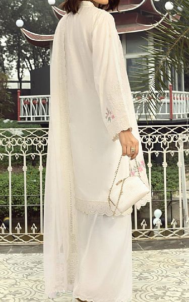 Lsm Off White Lawn Suit | Pakistani Lawn Dress in USA- Image 2