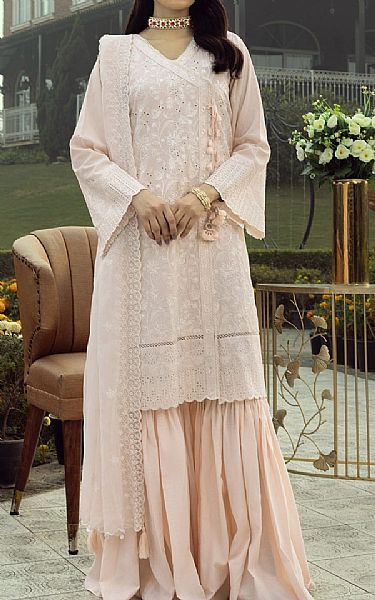 Lsm Pale Pink Lawn Suit | Pakistani Lawn Dress in USA- Image 1