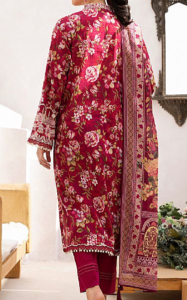 Lsm Wine Red Lawn Suit | Pakistani Lawn Dress in USA- Image 2