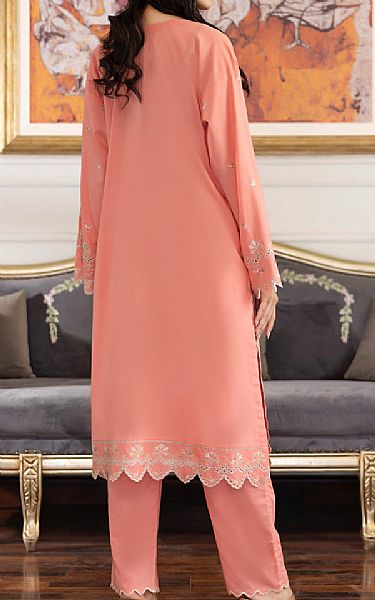 Lsm Peach Lawn Suit (2 pcs) | Pakistani Lawn Dress in USA- Image 2