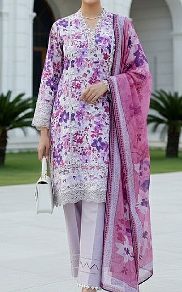 Lsm Lavender Lawn Suit | Pakistani Lawn Dress in USA- Image 1