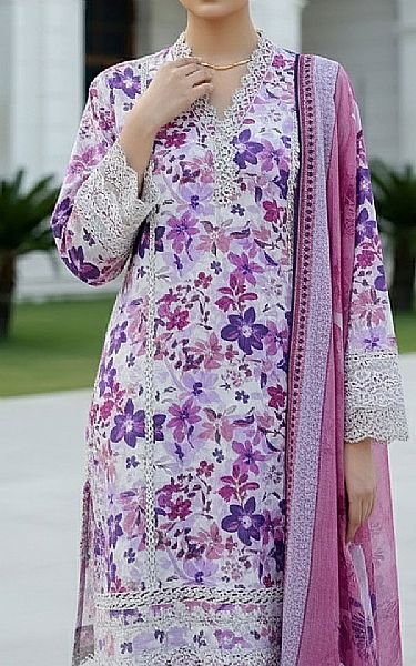 Lsm Lavender Lawn Suit | Pakistani Lawn Dress in USA- Image 2