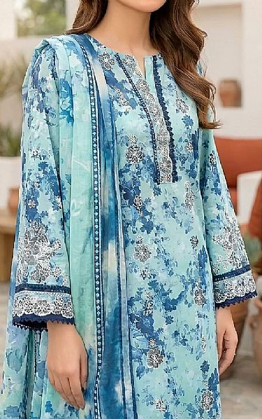 Lsm Turquoise Lawn Suit | Pakistani Lawn Dress in USA- Image 2