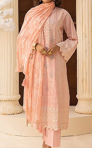 Lsm Light Pink Lawn Suit | Pakistani Lawn Dress in USA- Image 1