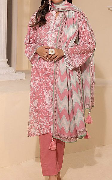 Lsm Dusty Pink Lawn Suit | Pakistani Lawn Dress in USA- Image 1