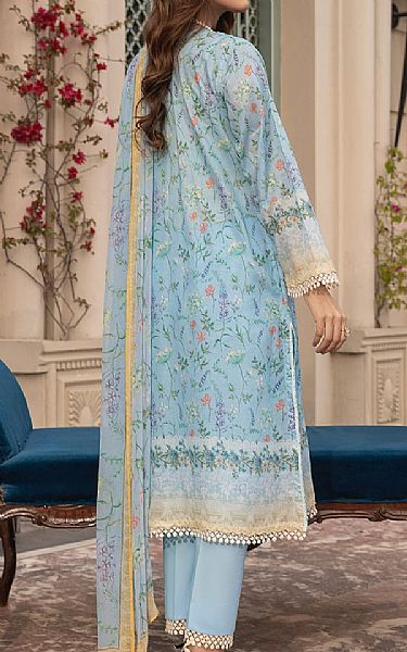 Lsm Carolina Blue Lawn Suit | Pakistani Lawn Dress in USA- Image 2