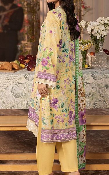 Lsm Sand Gold Lawn Suit | Pakistani Lawn Dress in USA- Image 2