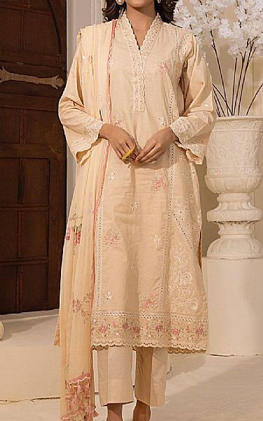 Lsm Fawn Lawn Suit | Pakistani Lawn Dress in USA- Image 1