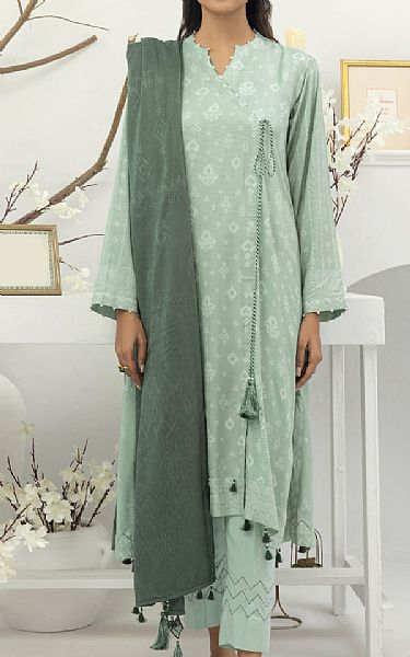 Lsm Light Grey  Pashmina Suit | Pakistani Winter Dresses- Image 1