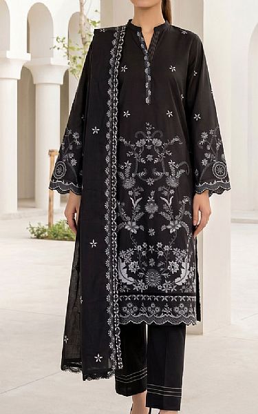 Lsm Black Lawn Suit | Pakistani Lawn Dress in USA- Image 1