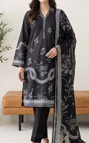 Lsm Black Lawn Suit | Pakistani Lawn Dress in USA- Image 1