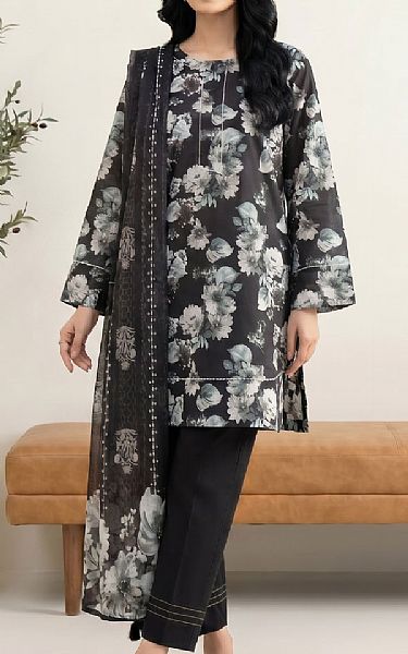 Lsm Black Lawn Suit | Pakistani Lawn Dress in USA- Image 1