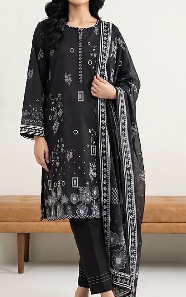 Lsm Black Lawn Suit | Pakistani Lawn Dress in USA- Image 1