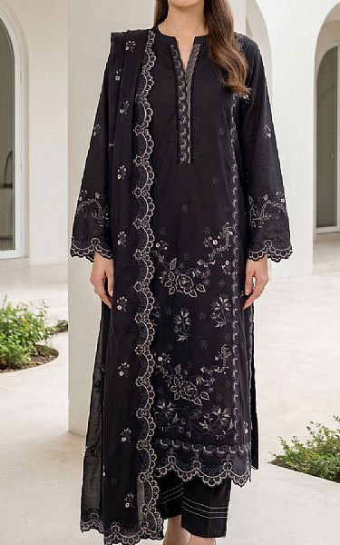 Lsm Black Lawn Suit | Pakistani Lawn Dress in USA- Image 1