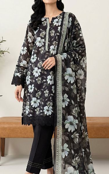 Lsm Black Lawn Suit | Pakistani Lawn Dress in USA- Image 1