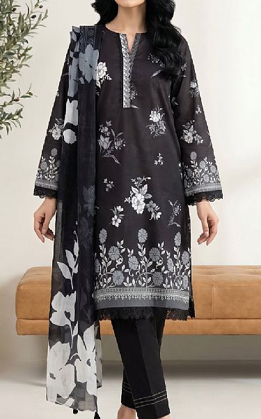 Lsm Black Lawn Suit | Pakistani Lawn Dress in USA- Image 1