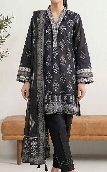 Lsm Black Lawn Suit | Pakistani Lawn Dress in USA- Image 1