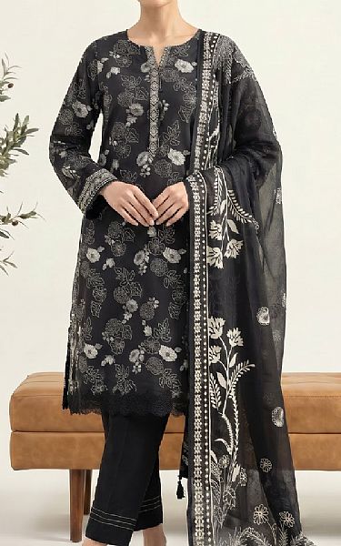 Lsm Black Lawn Suit | Pakistani Lawn Dress in USA- Image 1