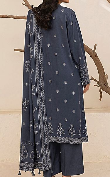 Lsm Bright Grey Pashmina Suit | Pakistani Winter Dresses in USA- Image 2