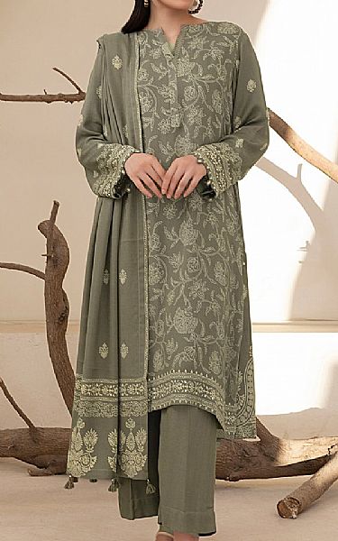 Lsm Sage Pashmina Suit | Pakistani Winter Dresses in USA- Image 1
